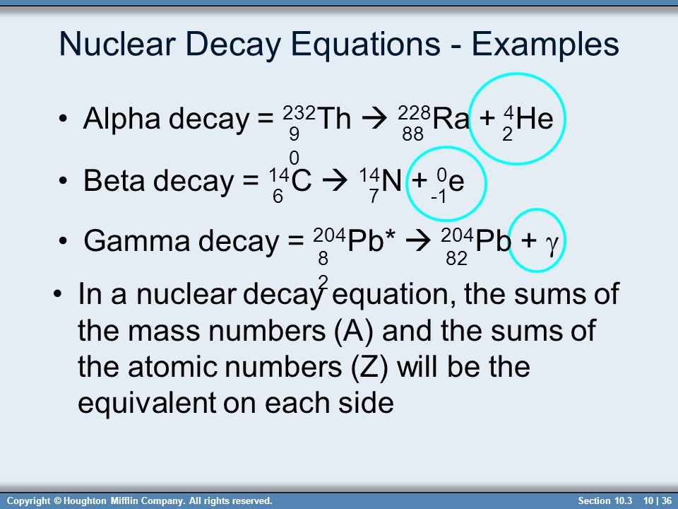 Write a nuclear equation for the alpha decay of uranium-238